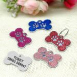 Buy Personalized red paw Engraved ID Collar Name Tag for pet cat dog in Rwanda.jpg