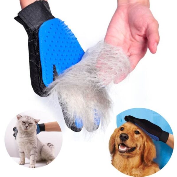 Pet Grooming Deshedding and Massage Glove for removing excess fur in cats and dogs buy online in Rwanda