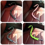 Car Seat Belt Dog Seat Belt Dog Leash Vehicle Belt Adjustable Cushioning Elastic Reflective Safety Rope for Dog Cat in Rwanda