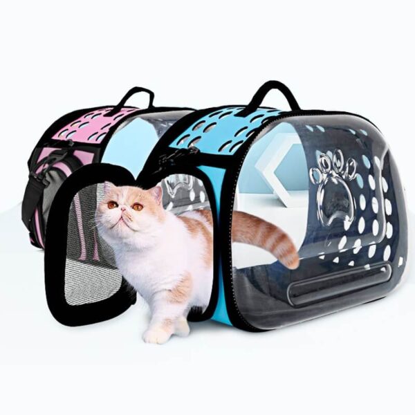 Wide View Travel Pet Carrier Shoulder Bag For Cats and Puppies