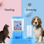 Gravity Refill Automatic Feeder Water Dispenser for Cats & Dogs, Blue - Image 4