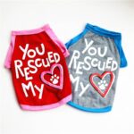 You Rescued My Heart Cat And Puppy Fashion T-Shirt in Petsasa Kigali