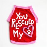 You Rescued My Heart Cat And Puppy Fashion T-Shirt - Image 2