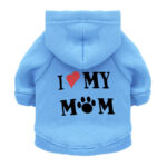 Blue I Love My Mum Autumn Pet Hoodie for Cats and Dog in Rwanda