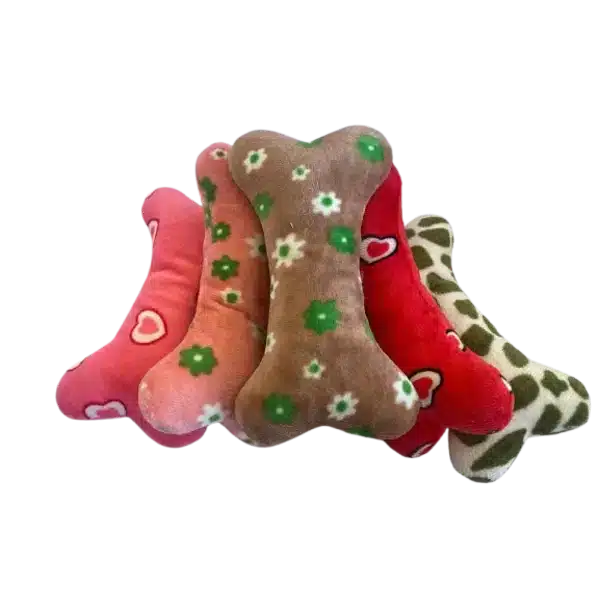 Fabric Bone Plush Dog Toy for Puppies and Cats in Rwanda