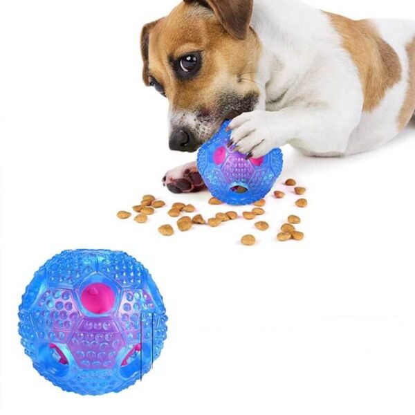 Interactive Slow Food and Teeth Cleaning Throw Ball Toy for Dog Pet in Rwanda