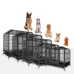 All sizes imported Heavy Duty Dog Crate, with Wheels & Toilet Tray, Dog Kennel House in Rwanda