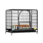 Best Quality Dog House Kennel in Rwanda Heavy Duty Dog Crate, with Wheels & Toilet Tray, Dog Kennel House