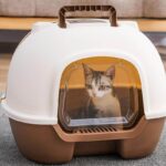 Petsasa-Petstore-Rwanda-Igloo-Fully-Enclosed-Cat-Litter-Basin-Cat-Toilet-Deodorization-Extra-Large-Anti-splash