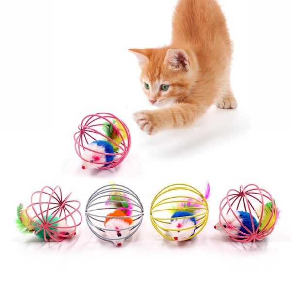 Buy Interactive Feather Cage Cat toy in Rwanda on PetSasa