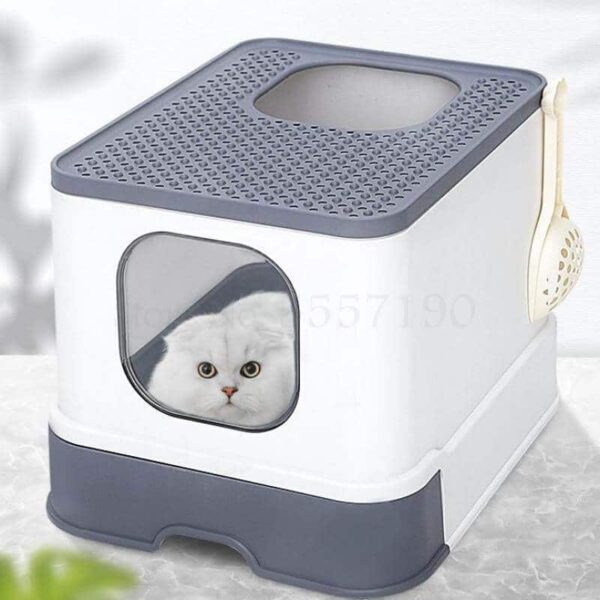 Best Super Deluxe Enclosed Cat Toilet Litter Box in Rwanda