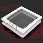 4 Way Intelligent Lockable Cat & Dog Pet Flap Door -White - Image 4