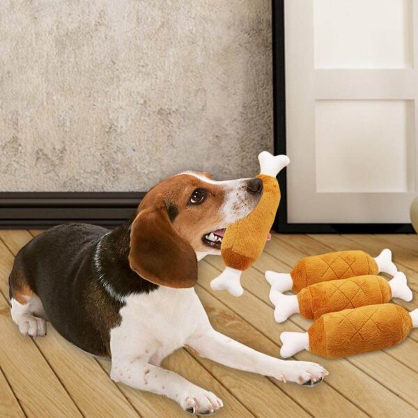 Buy Petsasa Fabric Chicken Leg Squeaky Chew Dog Toy in Kigali Rwanda