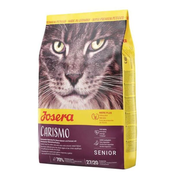 Buy Josera Carismo dry cat food for senior cats in Rwanda on Petsasa
