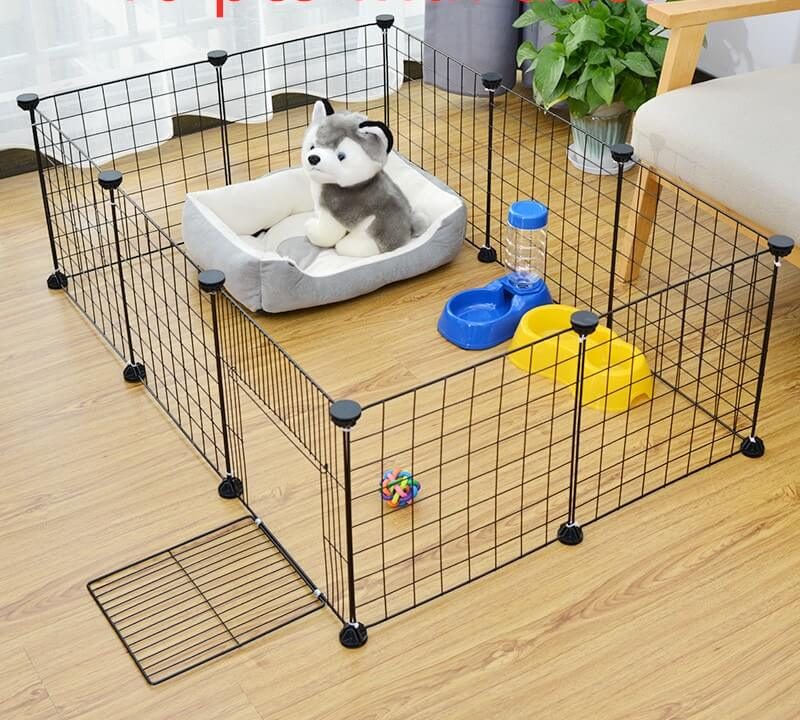Petsasa-Small-Animal-Cage-Portable-Metal-Wire-Yard-Fence-Portable-Pet-Playpen-Animal-Fence-Cage-Kennel-Crate-in-Rwanda Buy Pet Play Pen for Dogs Rabbits in Rwanda Petsasa Dog Pen INdoor