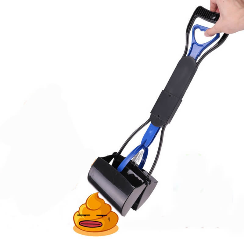 Spring-Jaw-Dog-Poop-Scooper-Petsasa-Rwanda Spring Jaw Dog Poop Scooper, Blue - Image 1