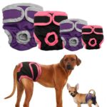 Washable Female Dog Diapers Physiological Panties, Purple