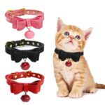 Buy Bowknot PU Leather Cat & Puppy Collar in Rwanda on Petsasa