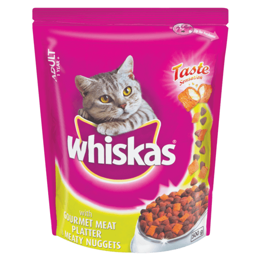 Buy Whiskas Gourmet Meat Platter Meaty Nuggets Dry Adult Cat Food on Petsasa Rwanda Top Petstore