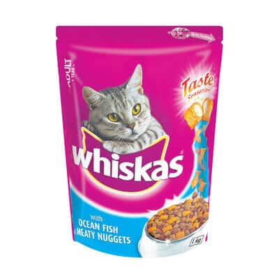 Buy Whiskas Ocean Fish & Meaty Nuggets Adult Dry Cat Food in Rwanda on Petsasa