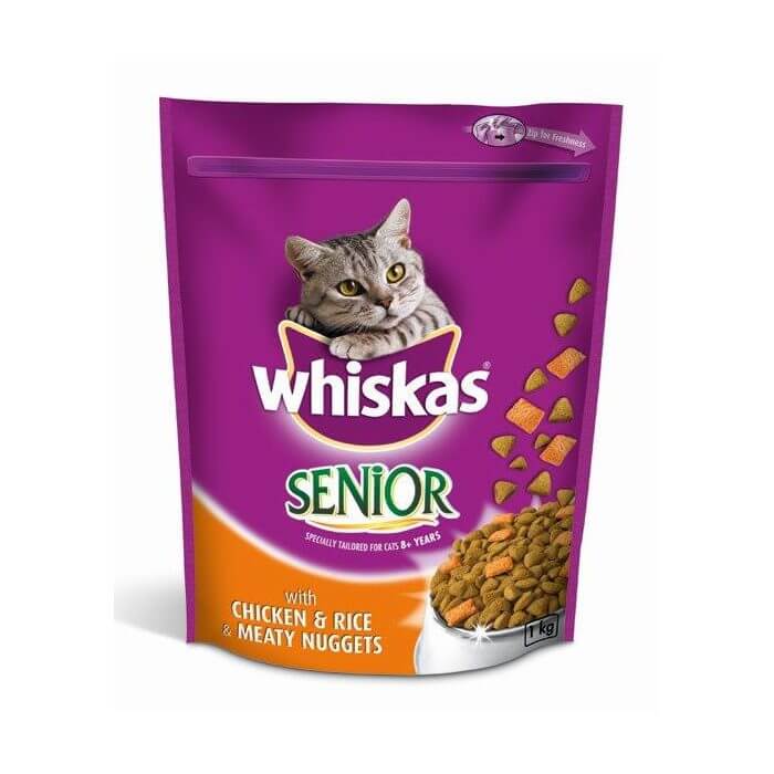 Whiskas-Senior-Chicken-Rice-Meaty-Nuggets-Dry-Cat-Food-Rwanda Buy Whiskas Senior Chicken & Rice Meaty Nuggets Dry Cat Food in Rwanda