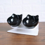 Luxury Elevated Cat Food Bowl Double Diner, Anti-slip bottom - Image 3
