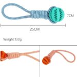 Braid Rope Dog Toy with Treat Ball - Image 3