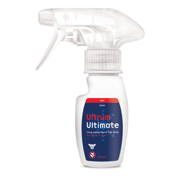 Ultrum Ultimate Instant Dog Flea & Tick Spray at Veterinary Shop in Kigali