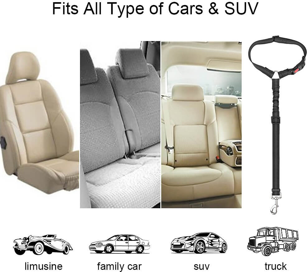 Strong Universal Headrest Restraint Adjustable Car Safety Dog Seat Belt in Rwanda