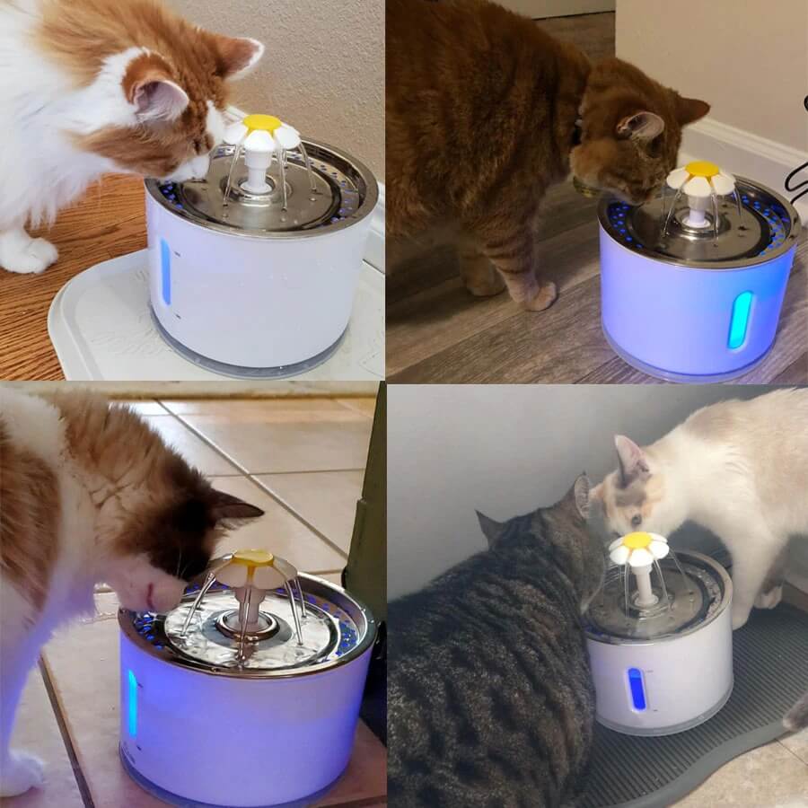 Automatic Cat Water Fountain, with Automatic Turn Off, LED Water Level Display etc 1