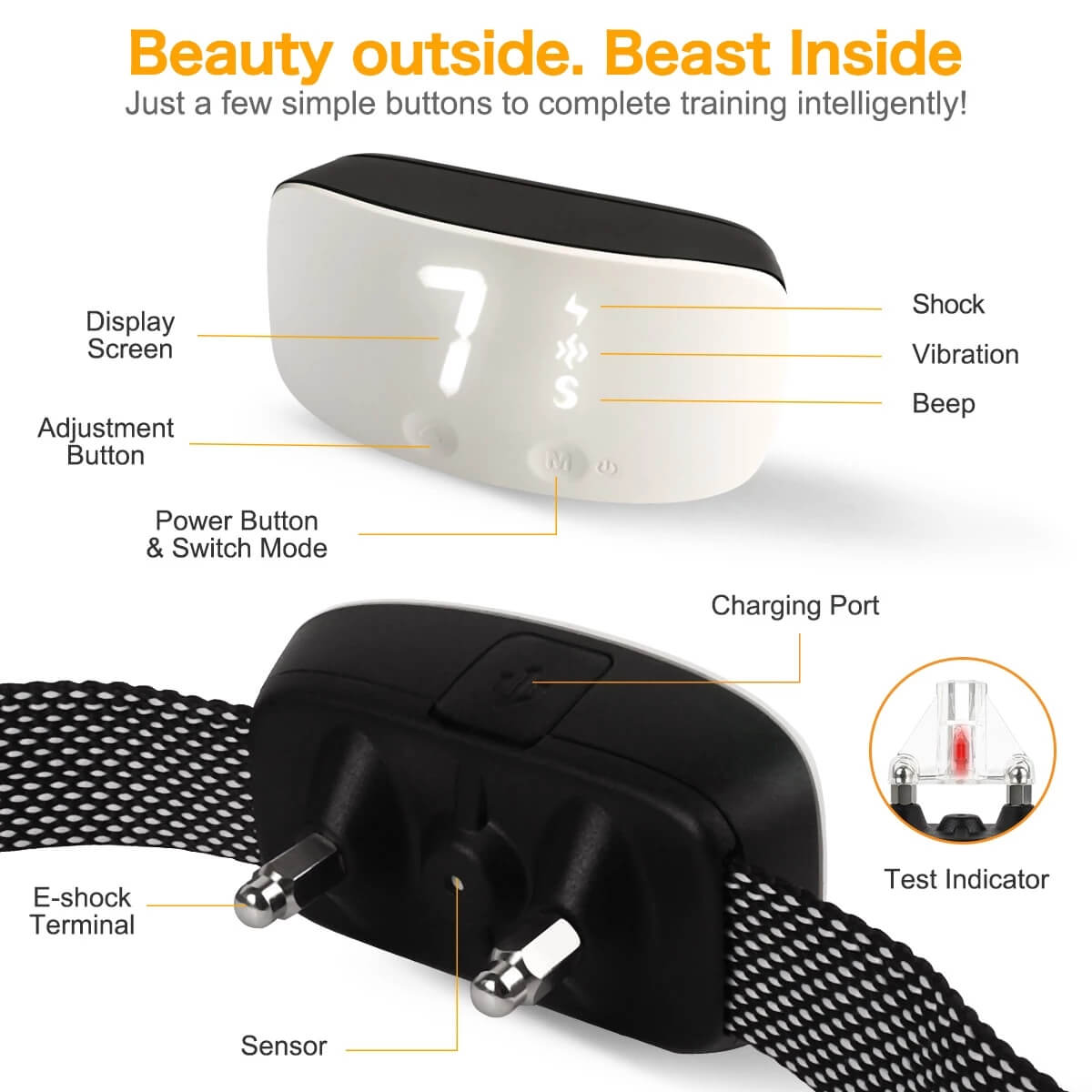 Buy in Kigali Petsasa Rechargeable Dog Bark Training Collar Rwanda