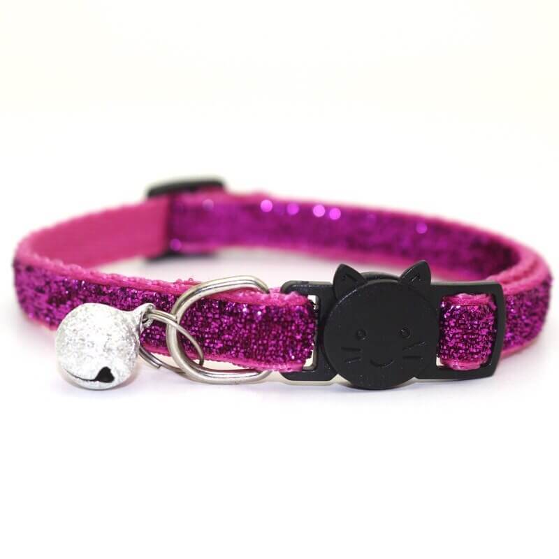 Pink Rose Red Blue Petsasa Shiny Breakaway Cat Collar For Female Girl Cat in Kigali Rwanda