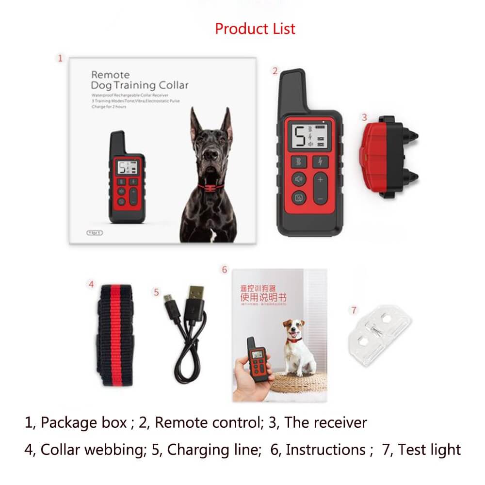Best Long Range Remote Dog Training Collar Waterproof Rechargeable Dog Bark Training Collar Kigali Rwanda