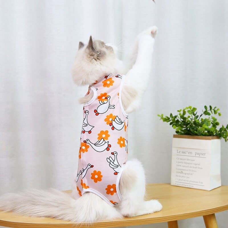 Funky Small Dog & Cat Recovery Suit Clothe & Pajamas 3
