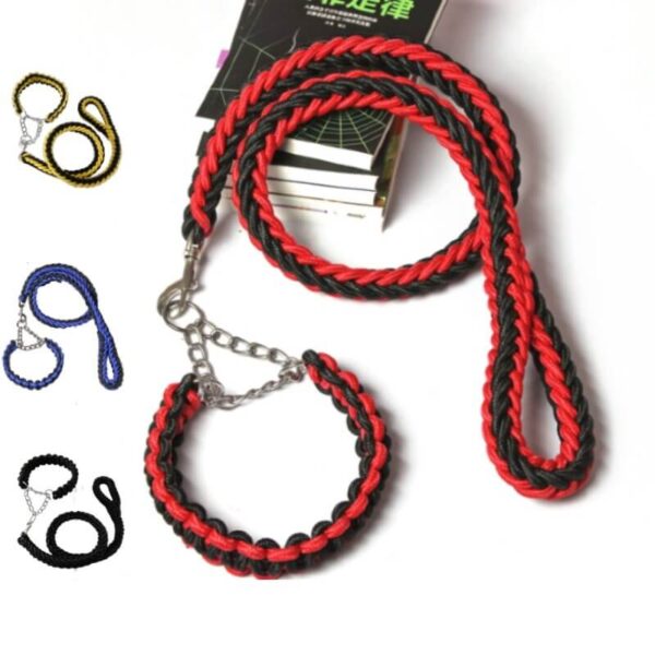 Double Strong Braided Rope Dog Leash and Dog Collar in Kigali Rwanda on Petsasa Petstore