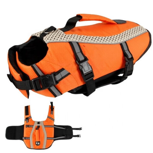 Buy Classic Dog Life Jacket Safety Vest with Superior Floatation & Rescue Handle in Rwanda at Petsasa