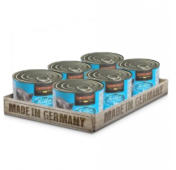 LEONARDO® Kitten Canned Cat Food, Pack of 6 cans