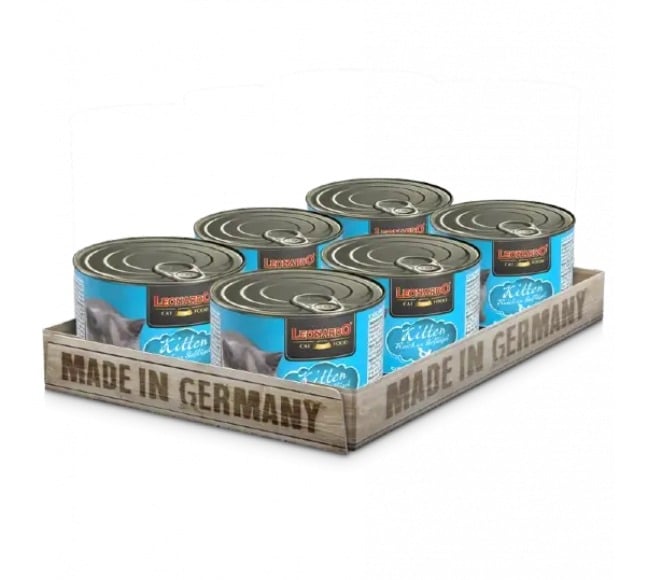 LEONARDO® Kitten Canned Cat Food, Pack of 6 cans LEONARDO® Kitten Canned Cat Food, Pack of 6 cans