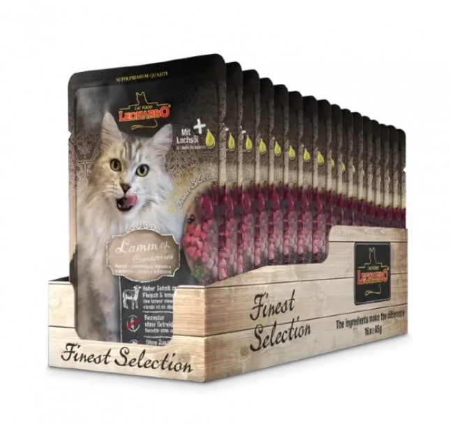 LEONARDO® Lamb + Cranberries Pouch Wet Cat Food LEONARDO® Lamb + Cranberries Pouch Wet Cat Food