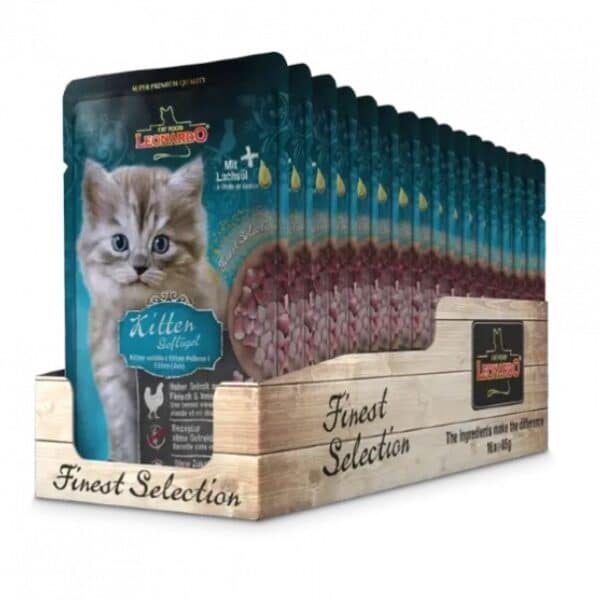 LEONARDO® Poultry Pouch Wet Kitten Food