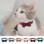 Buy Festive Plaid Breakaway Collar With Removeable Bow & Bell , For Cats and Dogs in Kigali at Petshop Rwanda