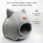 Best Size of Romeow Ears Nest Cat Bed House, Grey by Petsasa Petstore Rwanda