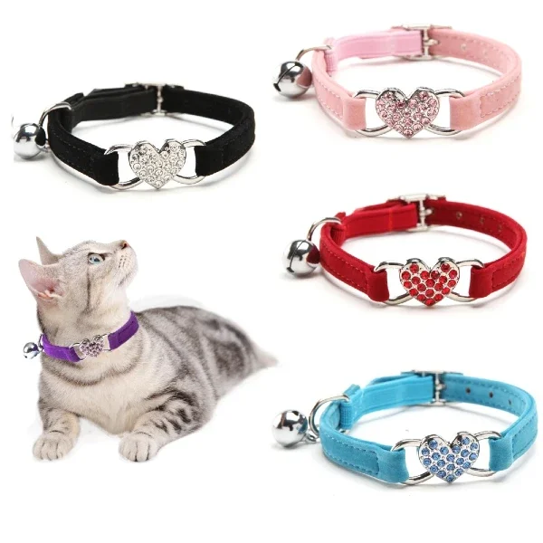 Buy Velvet Cat Collar with Crystals Online in Rwanda at Petsasa
