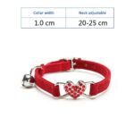 Best Size Fitting Luxury Velvet Cat Collar with Crystals Cat Necklace in Rwanda