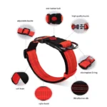 Best Dog Collar in Rwanda Reflective Golden Panda Safety Lock Adjustable Dog Collar