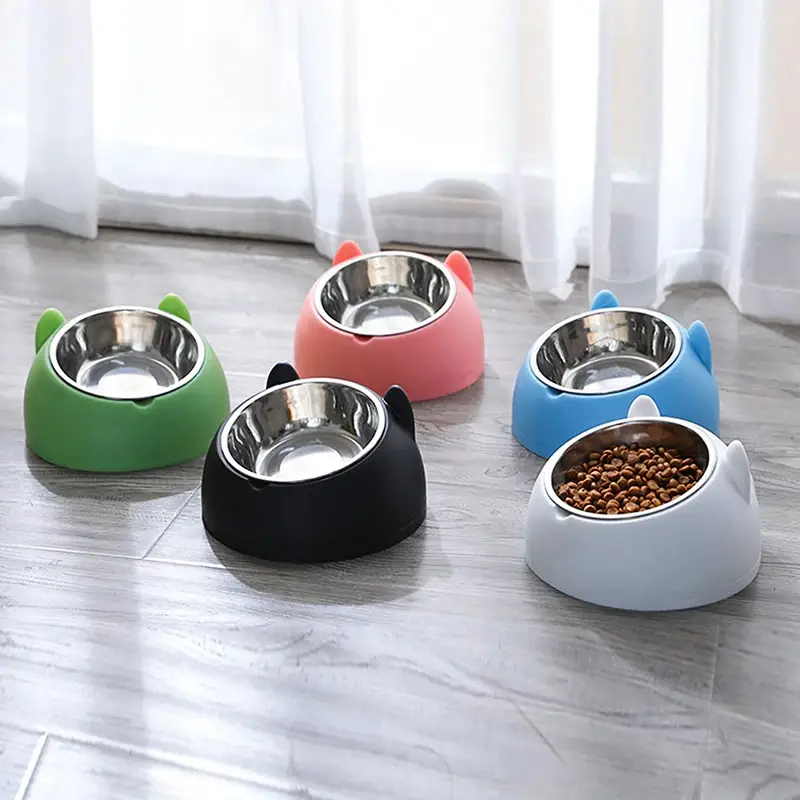 Catluna Tilted Stainless Steel Dog and Cat Bowl Petstore Buy Catluna Tilted Stainless Steel Dog and Cat Bowl Petstore Online in Rwanda at Petsasa Petstore