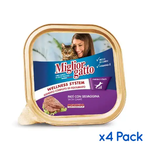 Buy Migliorgatto Tray Pâté With Game Wet Cat Food in Rwanda at Petsasa Petstore