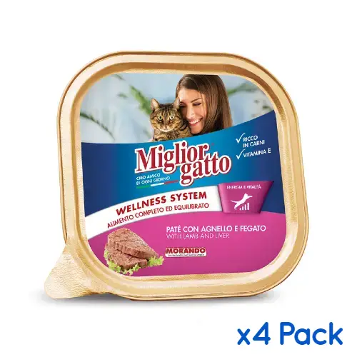 Buy Migliorgatto Tray Pâté With Lamb & Liver Wet Cat Food at Petsasa Pet Store in Rwanda
