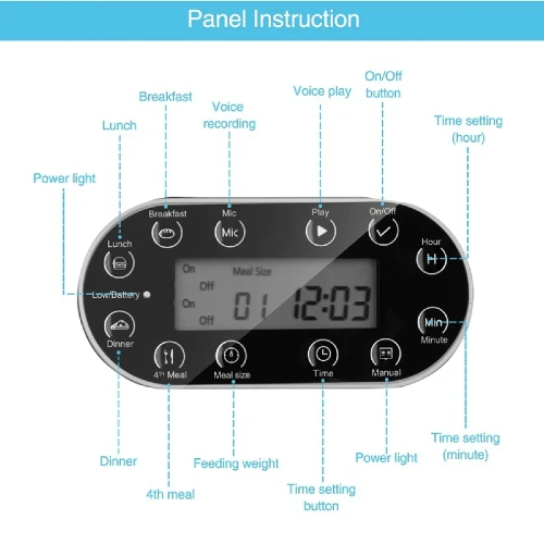 Programmable Multi-Control 3.5L Smart Automatic Dog & Cat Feeder, with Voice Reminder Kigali Rwanda