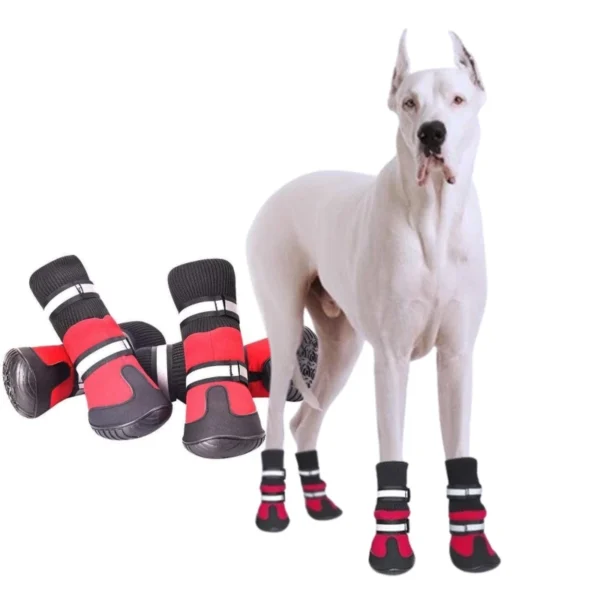 Anti-Slip Extended Cuff Length Dog Boots, for Larger Dogs in Rwanda